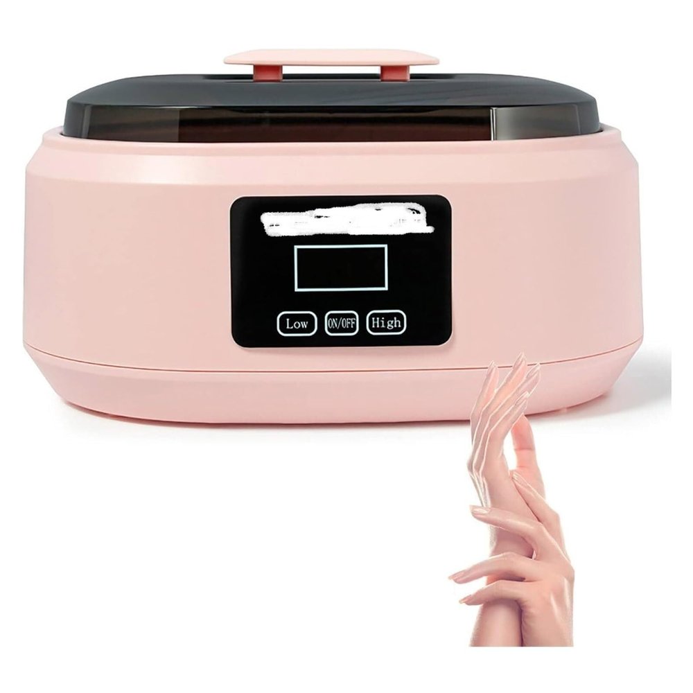 Paraffin machineHand and Foot Bath, Moisturizing Skin Relieving Fatigue, Two Temperature, 3.4 Liter Capacity, for Beauty, Home, Smooth(Pink)