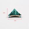 QERTYHJK Green Hairpin Starry Sky Triangle Female Grabbing Clip Top Hair Jewelry view 2