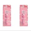 2-piece set Women's Razor Set 2 Handles + 6 Refill Blades with White Tea Gel Bars, Pivoting Head, Includes 2 Shower Hooks, Fits Legs & Underarms view 1