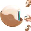 Portable 3-Layer Hair Shaver with Rotating Cover,Travel Rotary Razor with Smooth Moisture Strip, Wet & Dry Compact Razor for Women,Triple Blade Precision Grooming Tool for Legs,Underarms & Face (1) view 1