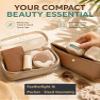 Portable 3-Layer Hair Shaver with Rotating Cover,Travel Rotary Razor with Smooth Moisture Strip, Wet & Dry Compact Razor for Women,Triple Blade Precision Grooming Tool for Legs,Underarms & Face (1) view 3