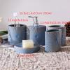 QERTYHJK Ceramic Set Liquid Soap Bottle Toothbrush Holder Gargle Cup Box Bathroom Toiletry Supplies Washing Tools view 2