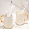 QERTYHJK Washing Cup Ceramic Mouth Set Couple Toothbrush Rack Household Brushing Teeth view 4