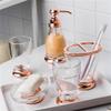 QERTYHJK Bathroom Five-piece Set Toothpick Box Couple Toothbrush Holder Kit Soap Dispenser Cotton Swab Tissue Boxes view 3