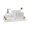 QERTYHJK Toilet Supplies Kit Wash Set Bathroom Electric Toothbrush Holder Mouthwash Cup view 1