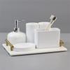 QERTYHJK Toilet Supplies Kit Wash Set Bathroom Electric Toothbrush Holder Mouthwash Cup view 3