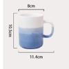QERTYHJK Gradient Color Ceramic Mouthwash Cup Set Household Rack Couple Pair North Washing Toothbrush view 4