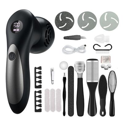 BNISRGLD 13 Piece Setof Electric Foot Grinder for Removing Calluses, Washing with Water, and Digital Foot Trimmer