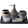 QERTYHJK Toothbrush Dispenser Mouthwash Cup Retro Handmade Ceramic Bathroom Toilets Accessories Storage Sets Decoration view 1