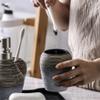 QERTYHJK Toothbrush Dispenser Mouthwash Cup Retro Handmade Ceramic Bathroom Toilets Accessories Storage Sets Decoration view 4