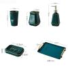 QERTYHJK Bathroom Products Ceramic Soap Bottle Toothbrush Holder Dish Home Decoration Accessories view 2