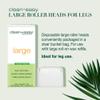 Clean + Easy Large Wax Roller Heads  Roll On Wax Refill Applicators, Compatible with Wax Cartridges for Legs & Body Hair Removal, 3 Pack view 3