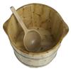 ALFI brand AB6604 15-Inch Solid Cedar Wood Foot Soaking Barrel Bucket with Matching Spoon view 2