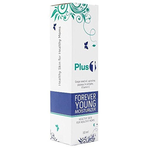 Pregnancy Facial Moisturizer, Plus 1 Skincare Forever Young Moisturizer - 2 PACK [Coconut Oil, Green Tea, Rosehip] | Best Maturnity Facial Moisturizer to Prevent Signs of Aging