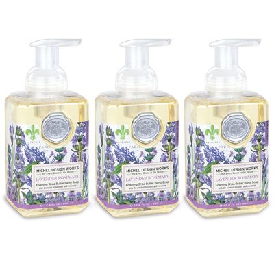 Michel Design Works Foaming Hand Soap, 17.8-Fluid Ounce, Lavender Rosemary - 3-PACK