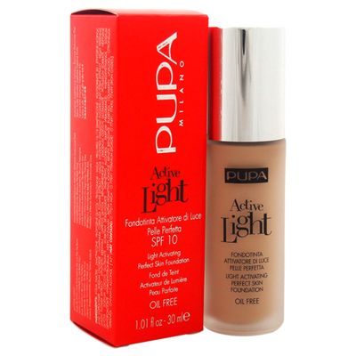 Active Light Light Activating Perfect Skin Foundation SPF 10-030 Natural Beige by Pupa Milano for Women - 1.01 oz Foundation