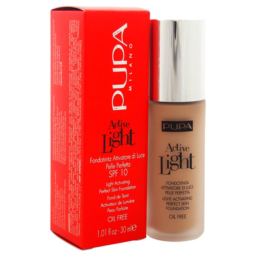 Active Light Light Activating Perfect Skin Foundation SPF 10-030 Natural Beige by Pupa Milano for Women - 1.01 oz Foundation