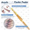 DDP Acrylic Nail Pincher/Cuticle Pusher with TWEEZER Gold Color view 2