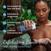 Dr. Woods Raw African Liquid Peppermint Black Soap - Body Wash for Men and Women, Contains Peppermint Oil and Organic Shea Butter, Gentle Exfoliant, Natural Cleanser for Face, Hands, Body - 32 Fl Oz view 2