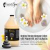 Foot SPA - Healing Therapy Massage Lotion,128 Oz - with Peppermint and Eucalyptus - Professional Pedicure, Body and Hot Oil Manicure, Infused with Natural Oils and Vitamins - Bulk, Refill Gallon view 3
