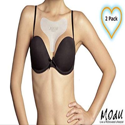 (2 Pads), Decollete Anti Wrinkle Chest Pads, Chest Wrinkle Remover, 100% Hypoallergenic Medical Grade Silicone, Extra Strength Adhesive