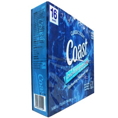 Coast Refreshing Deodorant Soap - Bar Soap with Thick Rich Lather - Clean Rinsing Formula for Fresh, Non-Dry Skin - Classic Scent - 16bars, 4oz. (113g)each / Total New Wt 4lbs. (1.8kg).