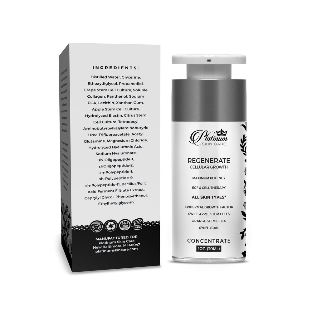 Regenerate Epidermal Growth Factor EGF Stem Cell Serum 1oz.