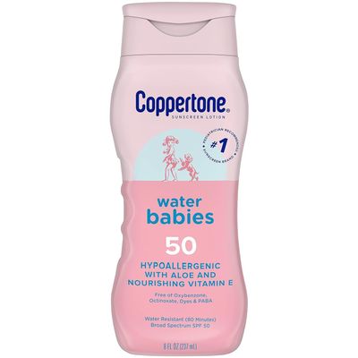 Coppertone SPF 50 Waterbabies Lotion, 8 Oz