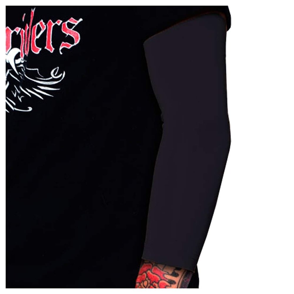 Tat2X Ink Armor Premium 3/4 Arm Tattoo Cover Up Sleeve - No Slip Gripper - U.S. Made - Black - XL2X (single arm/elbow sleeve)