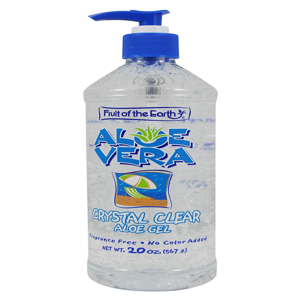 Fruit Of The Earth Crystal Clear Aloe Vera Gel 20 Ounce (4 pack)