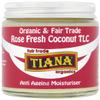 Tiana Organic Rose Fresh Coconut Anti Ageing Moisturiser 100ml view 1