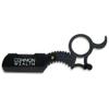 Common Wealth Professional Finger Insert Handle Barber Straight Edge Shaving Razor Graphite Grey & Black view 1