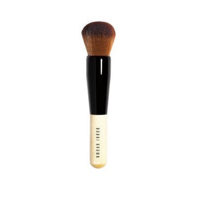 Bobbi Brown Full Coverage Face Brush | Round-Head Makeup Brush for Blending Liquid Foundation