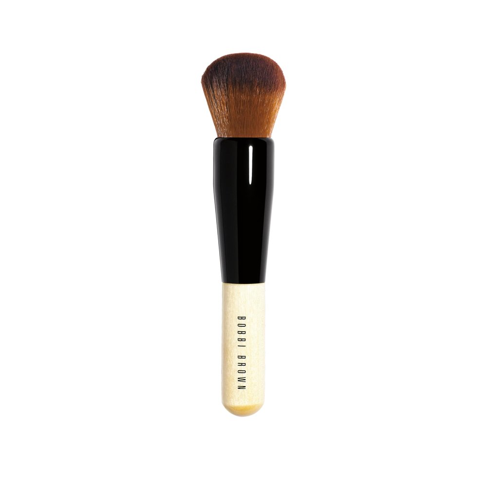 Bobbi Brown Full Coverage Face Brush | Round-Head Makeup Brush for Blending Liquid Foundation