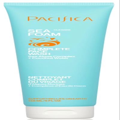 Pacifica Beauty Sea Foam Face Cleanser, Daily Gentle Foaming Face Wash, With Coconut Water + Sea Algae Complex, Removes Makeup, For Combination and Oily Skin, Vegan and Cruelty Free, Clean Skin Care