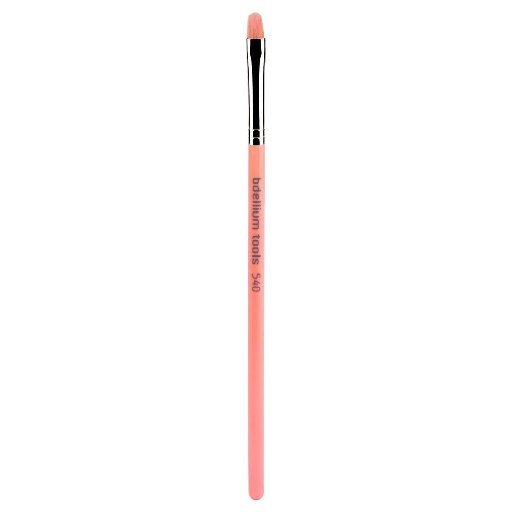 Bdellium Tools Professional Makeup Brush - Pink Bambu Series 540 Precision Liner - With Soft Synthetic Fibers, For Precise Lip Definition (Pink, 1pc)