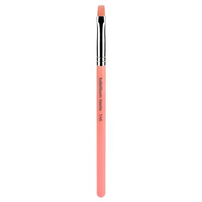 Bdellium Tools Professional Makeup Brush - Pink Bambu Series 546 Square Lip - With Soft Synthetic Fibers, For Applying Color Precisely across Lips (Pink, 1pc)