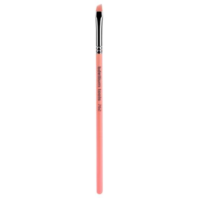 Bdellium Tools Professional Makeup Brush - Pink Bambu Series 762 Small Angle - With Soft Synthetic Fibers, For Shaping & Filling Eyebrows (Pink, 1pc)