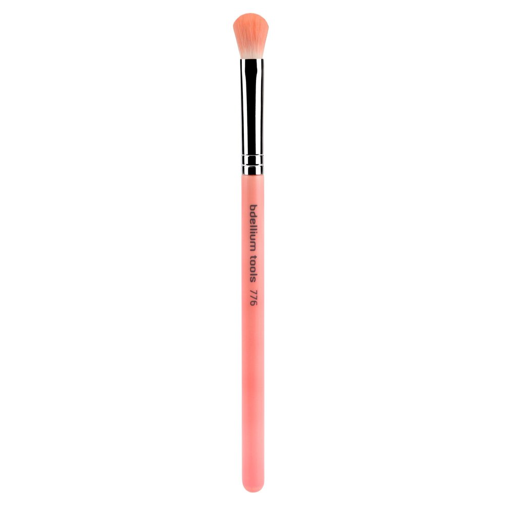 Bdellium Tools Professional Makeup Brush - Pink Bambu Series 776 Blending - With Soft Synthetic Fibers, For Shading & Blending Powder (Pink, 1pc)