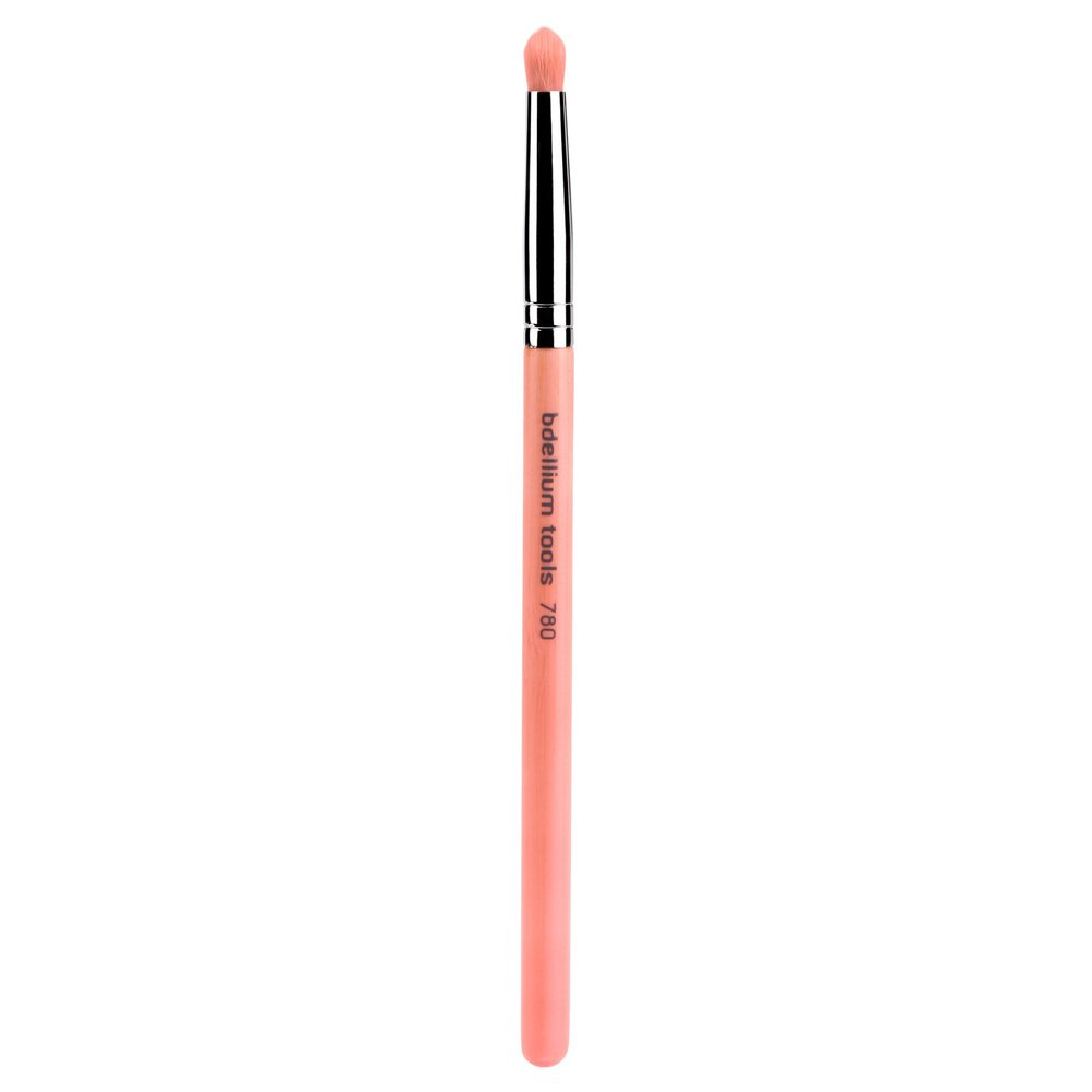Bdellium Tools Professional Makeup Brush - Pink Bambu Series 780 Pencil - With Soft Synthetic Fibers, For Blending Eye Makeup (Pink, 1pc)