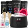 KoluaWax Premium Waxing Kit for Women - Beginner Friendly - Complete Wax Kit that includes 14oz of Wax Beads, Applicator, Pre and Post Care, Suitable for Sensitive Skin (Black) view 1