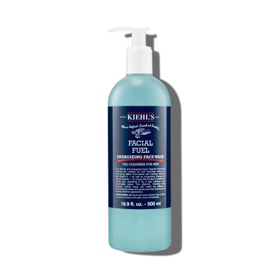 Kiehl's Facial Fuel Face Wash, Facial Cleanser for Men with Vitamin E, Foaming Gel Formula Exfoliates, Cleans and Clears Skin, For All Skin Types including Oily, Combination, Sensitive, and Dry
