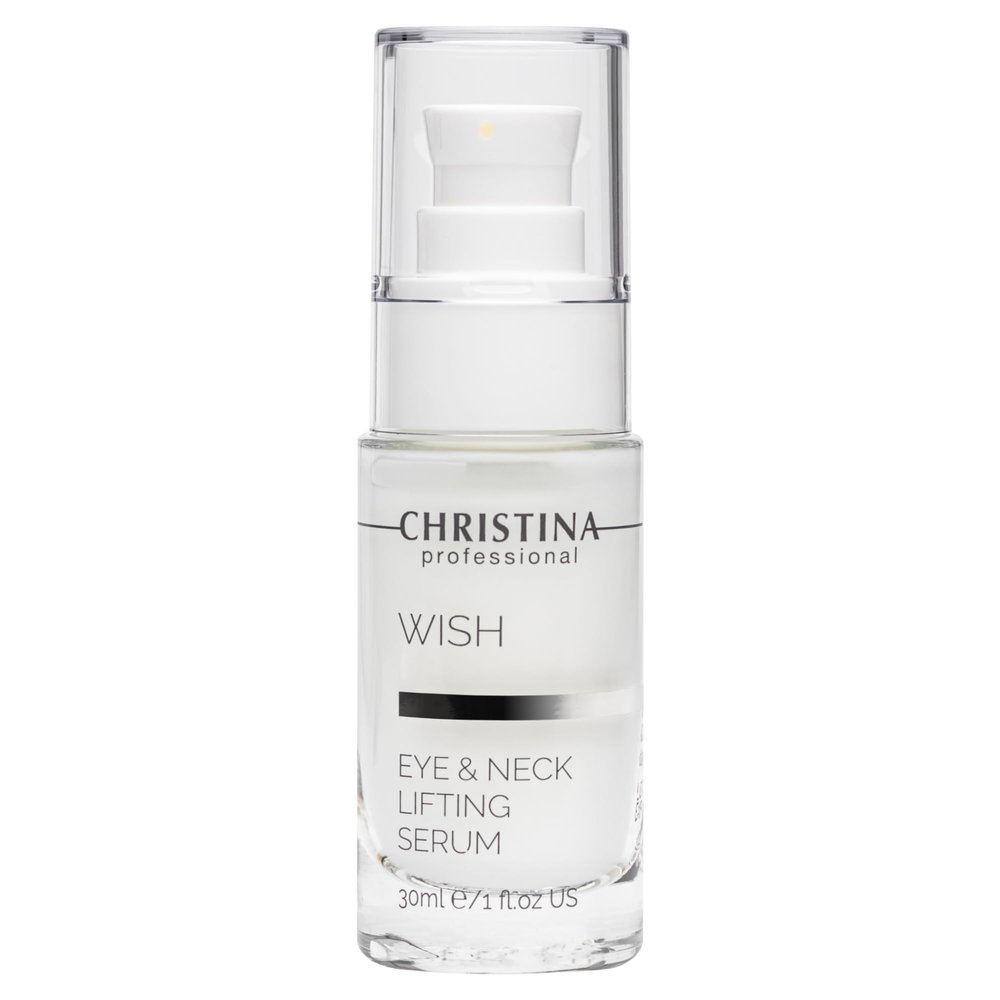 Christina - Eye & Neck Lifting Serum Instant Firming & Wrinkle Filler Reduces Puffiness, Dark Circles & Deep Wrinkles Tightens & Lifts for Youthful Skin Anti-Aging Face & Neck Care 30ml