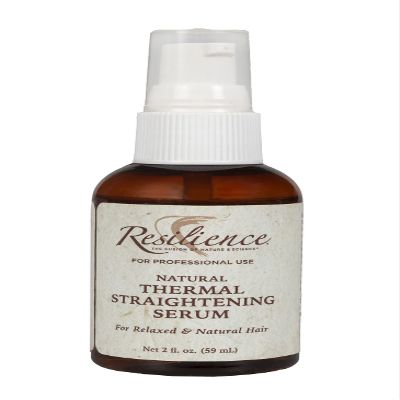 Gold Banner Beauty Products RESILIENCE Thermal Straightening Serum with Argan Oil 2oz - Protects Against Heat Damage for Up to 450 F - Strengthens, Nourishes and Shines