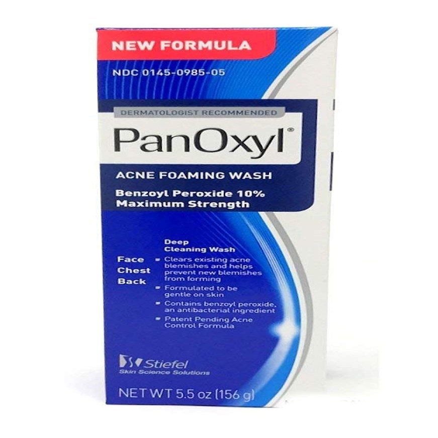 PanOxyl Acne Foaming Wash 10% Benzoyl Peroxide 5.5 oz (156 g)
