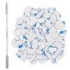 Allwon 56Pcs Metal Stickers for Magnetic Palette Empty Eyeshadow Makeup Palette + Depotting Spatula (28Pcs Round + 28Pcs Square) view 1