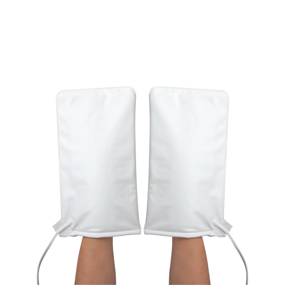 ForPro Professional Collection Premium Heated Mitts, Electric Thermal Moisturizing Hand Warmers for Spa Treatments, Dual Temperature Settings, 1-Pair