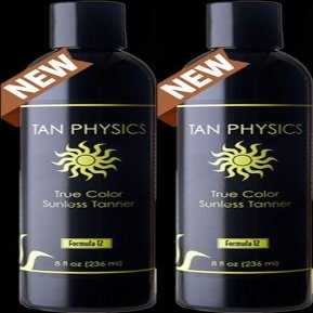 Tan Physics Sunless Tanner 8oz (Pack of 2) with Application Gloves Self Tanning Lotion Instant Tan Lotion for Face & Body Natural Self Tanner for a Streak-Free, Long-Lasting Glow
