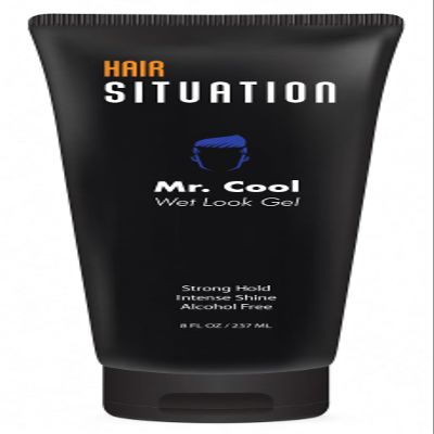 Hair Situation Mr. Cool Wet Look Hair Gel Strong Hold Styling Gel 8 Fl Oz