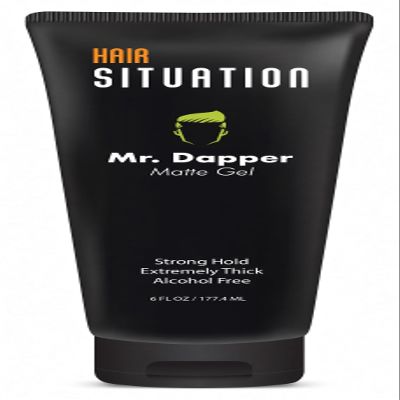 Hair Situation Mr. Dapper Matte Hair Gel Strong Hair Gel Style 6 Fl Oz